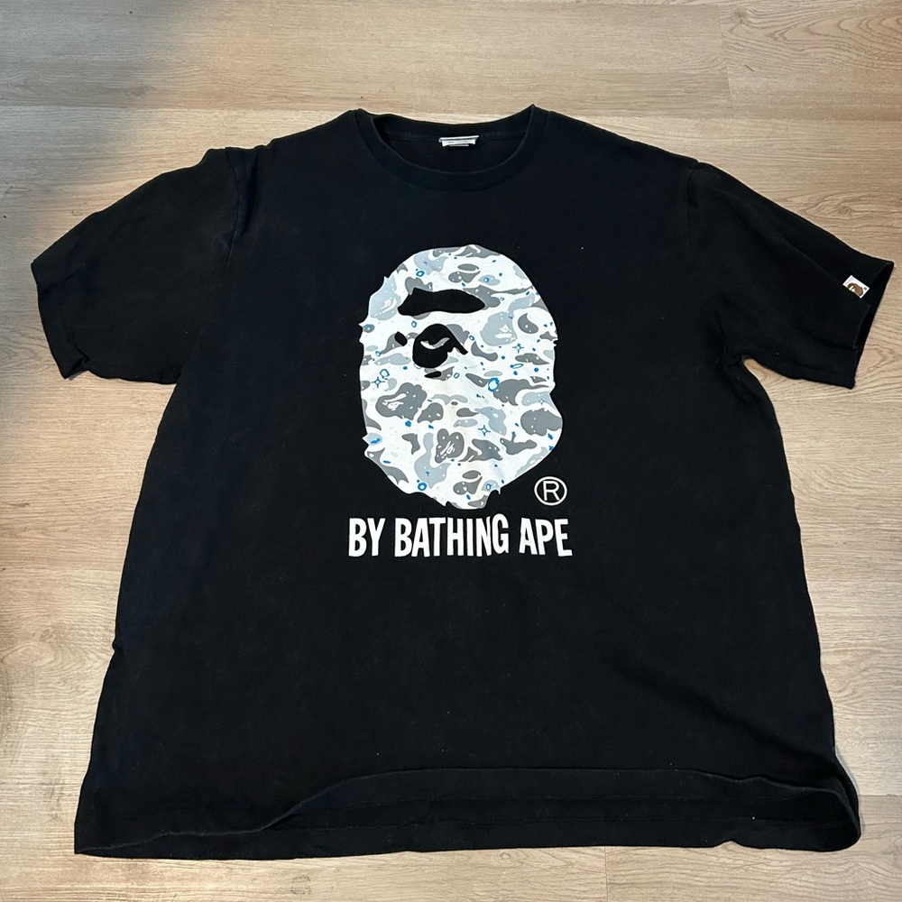Black BAPE T-Shirt with Logo